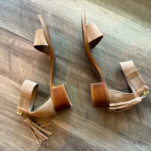 🌞GENUINE LEATHER Steve Madden Ankle Strap Heel Sandals